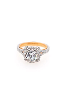 Verragio 18 Karat White and Rose Gold and Diamonds Verraagio Engagement Ring 390832